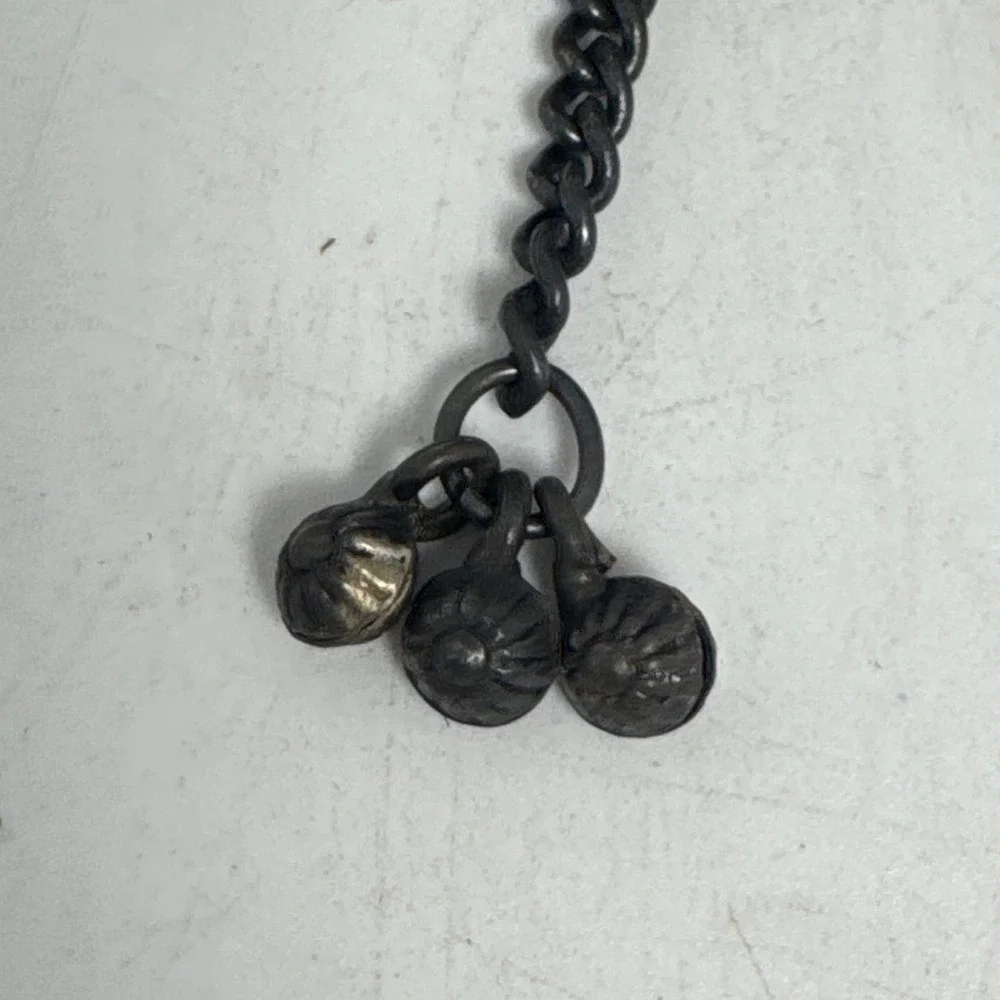 Vintage Indian Chhatra Bell Pendant Tribal Kuchi Boho Tassel with Ghungroo Bells